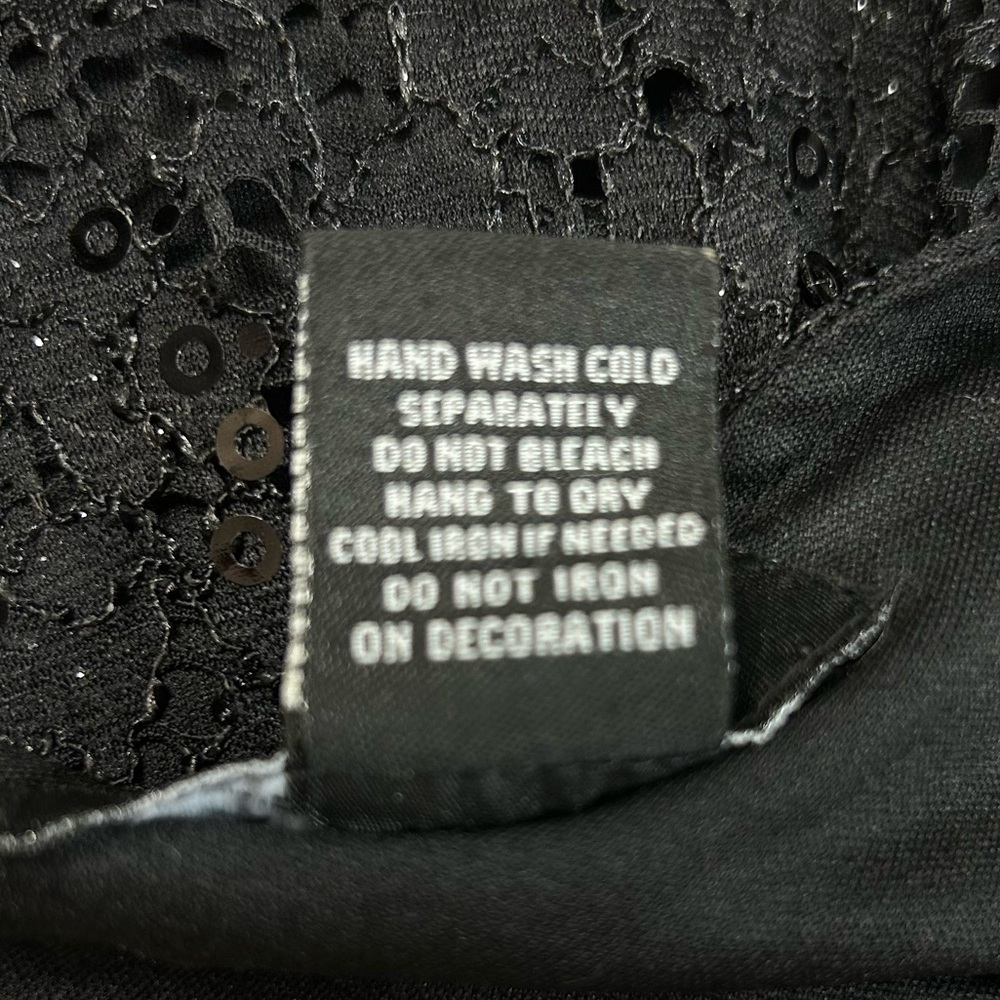 Vintage Candalite Med Lace Sequin Whimsigoth Maxi Dress Dark Fairy Mermaid - Picture 10 of 13